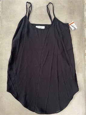 Petal + Pup Black Camisole Tank Top Flowy Strappy Cami Women's Size Small